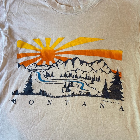 Vintage 80s 1980s Montana tourist tee t-shirt - Picture 3 of 5